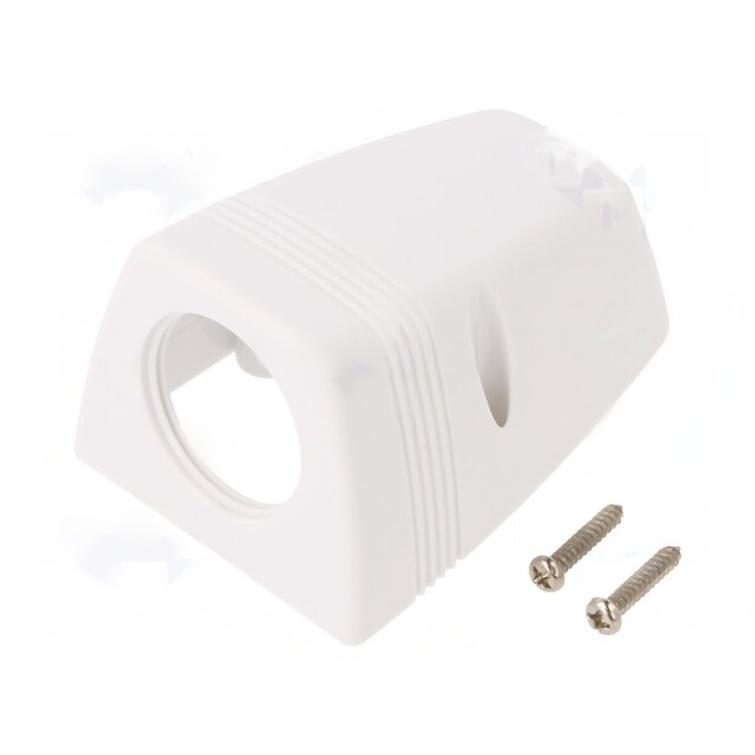 Pistokerasian kotelo pinta-asennettava valkoinen