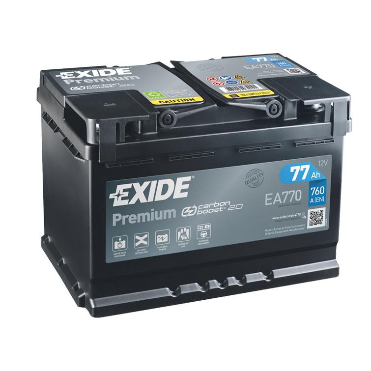 EXIDE Premium 77Ah 760 A