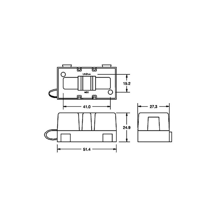 Sulakerasia 1 x Midi 51.6x29x25mm
