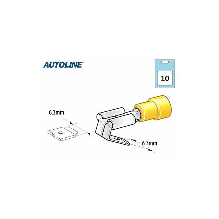 Lattahaaroitin, 6.3mm reppuselk&auml; 10kpl
