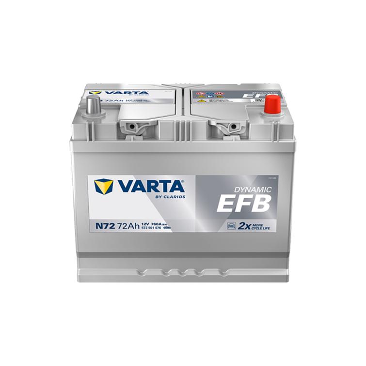 VARTA N72 Dynamic EFB 72Ah 760A