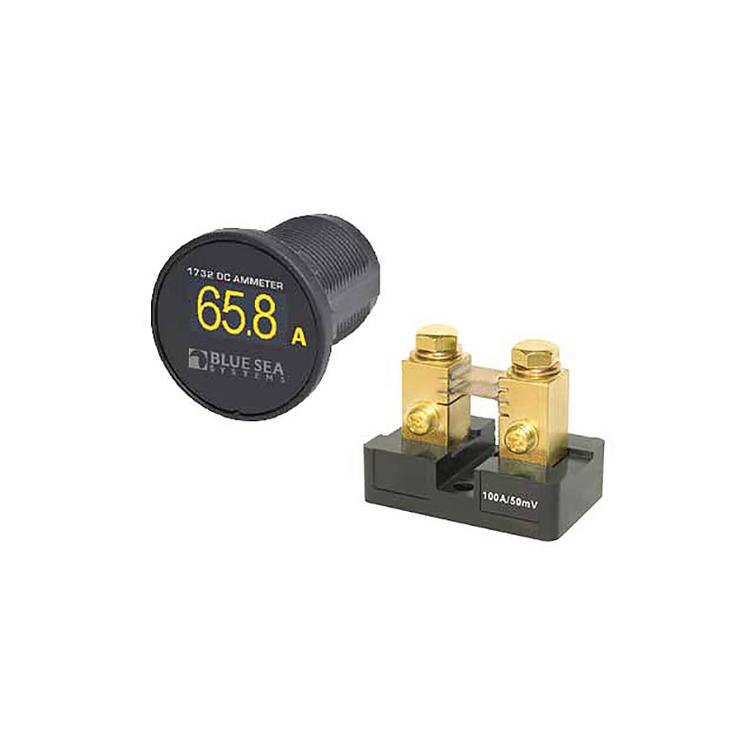 Mini OLED ampeerimittari 8-36V +/- 100A, Ø40mm