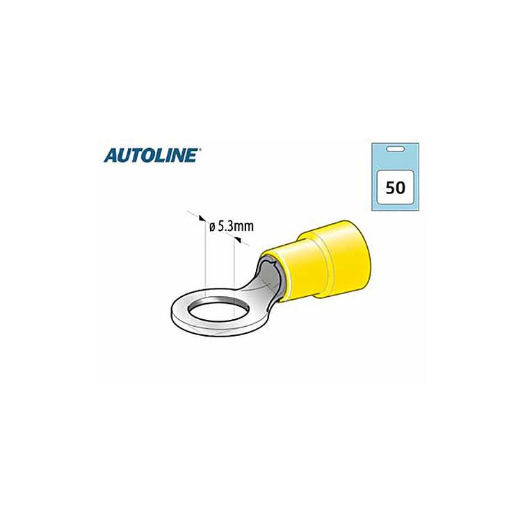  Rengasliitin M5, &Oslash;5.3mm 50kpl