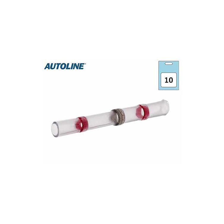 Kutistejatko tinalla, punainen 10kpl