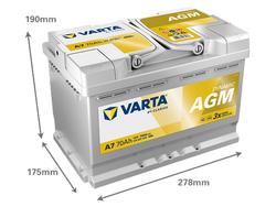 VARTA A7 Dynamic AGM 70Ah 760A