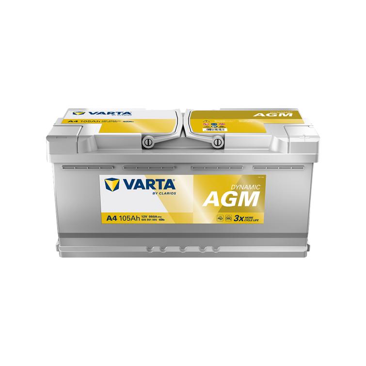 VARTA A4 Dynamic AGM 105Ah 950A