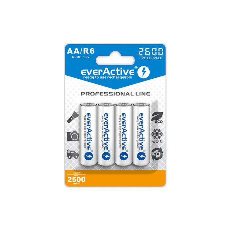 EA Professional line AA 2500mAh 4kpl