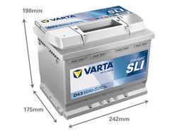 VARTA D43 Dynamic SLI 60Ah 540A + / -