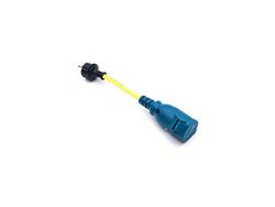 Adapteri Schuko uros > CEE naaras, keltainen