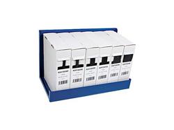 Kutistesukkarullat liimalla + teline, 6 kokoa