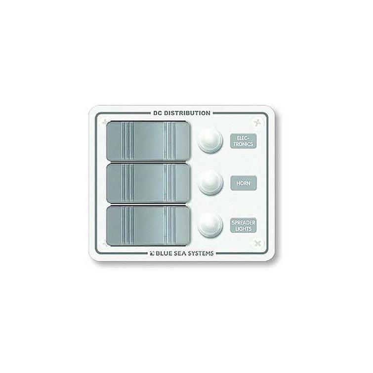 Katkaisinpaneeli, valkoinen 3 kytkimell&auml;