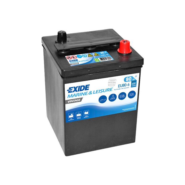 EXIDE Vintage 6V 80Ah