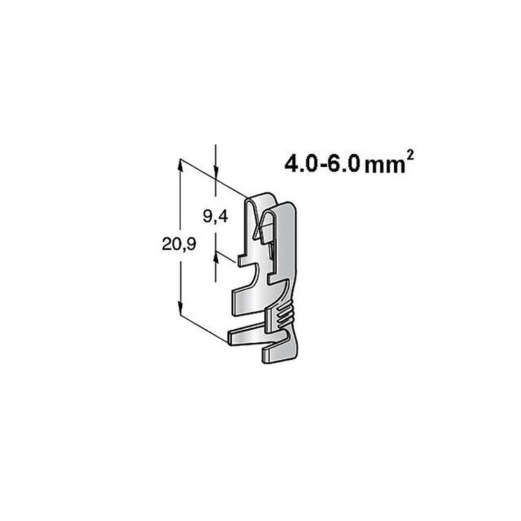 Liitin 4.0-6.0mm&sup2; johdolle