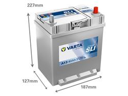 VARTA A13 Dynamic SLI 40Ah 330A pohjakiinnitys