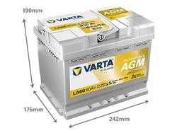 VARTA LA60 Profesional Dual Purpose AGM 60Ah