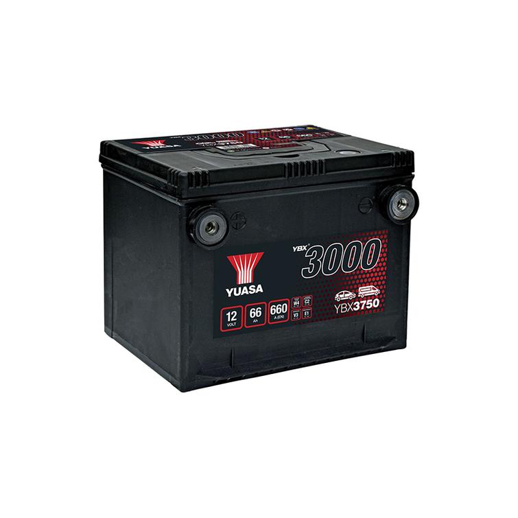 Yuasa YBX3750 66Ah 660A sivunapa