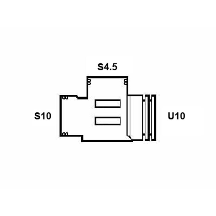 Suojaputken T-liitin B10-4.5-10