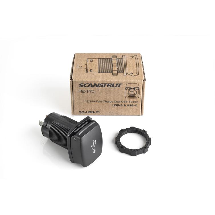 Scanstrut Flip Pro USB-rasia 12V/24V 60W IPX4