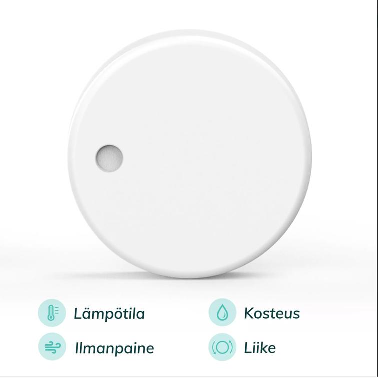 Ruuvi langaton lämpötila- ilmanpaine- liike- ja kosteusanturi 4in1
