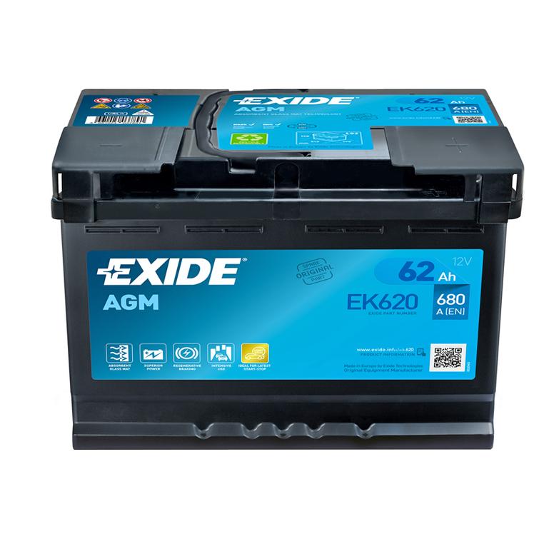 EXIDE AGM 62Ah 680A