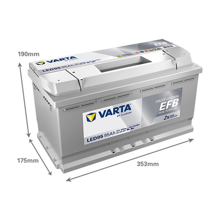 VARTA LED95 Professional EFB 95Ah 850A