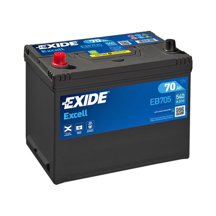 EXIDE Excell 70Ah 540 A