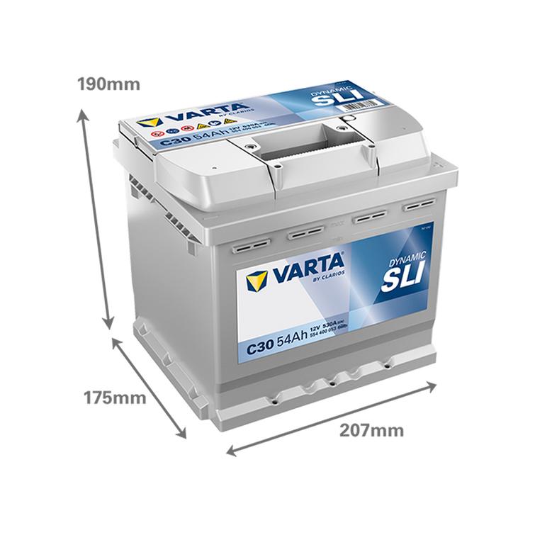 VARTA C30 Dynamic SLI 54Ah 530A