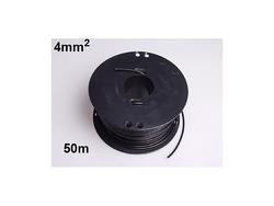 Autojohto 4mm&sup2;, Musta 50m