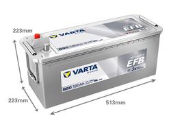 VARTA B90 ProMotive EFB 190Ah 1050A