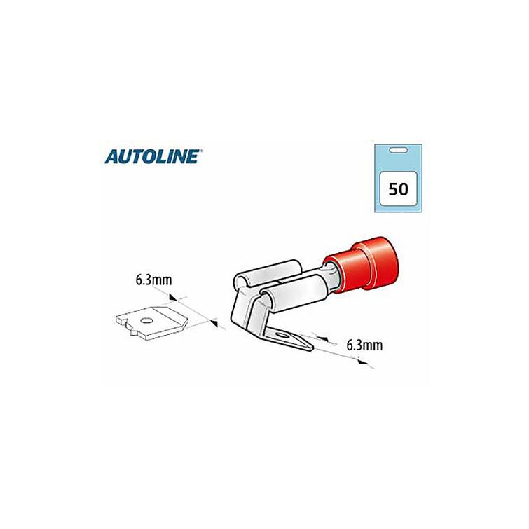 Lattahaaroitin 6.3mm reppuselk&auml; 50kpl
